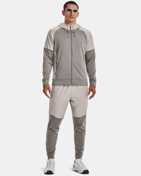 Men's Armour Fleece® Storm Full-Zip, Gray, pdpMainDesktop image number 2